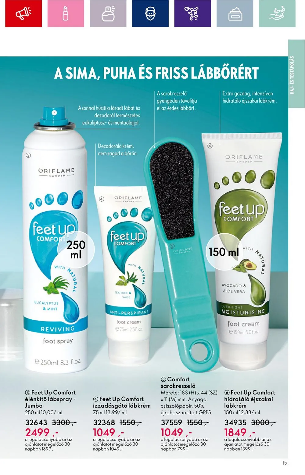 Oriflame akciós újság 08.30–09.19 – 151. oldal