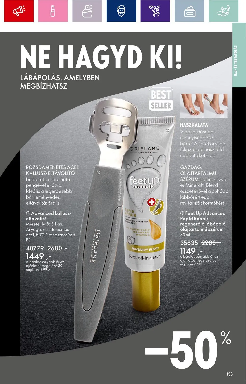 Oriflame akciós újság 08.30–09.19 – 153. oldal