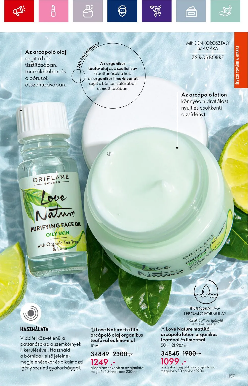 Oriflame akciós újság 08.30–09.19 – 157. oldal
