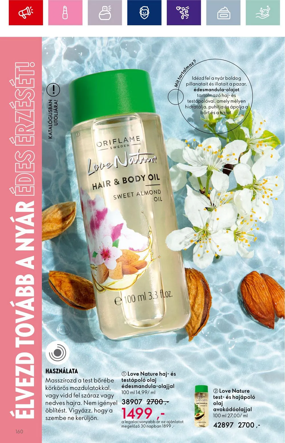 Oriflame akciós újság 08.30–09.19 – 160. oldal