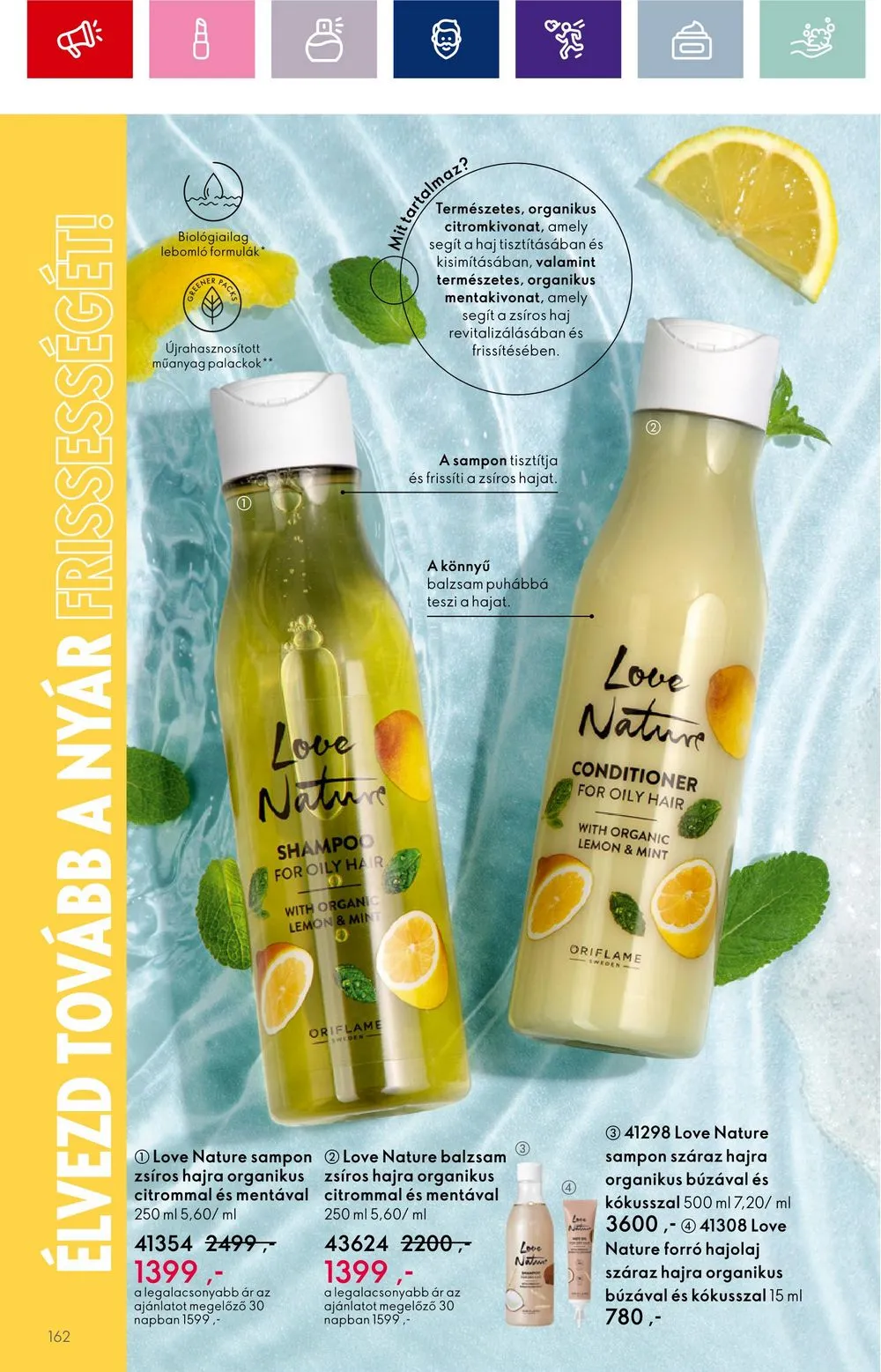 Oriflame akciós újság 08.30–09.19 – 162. oldal