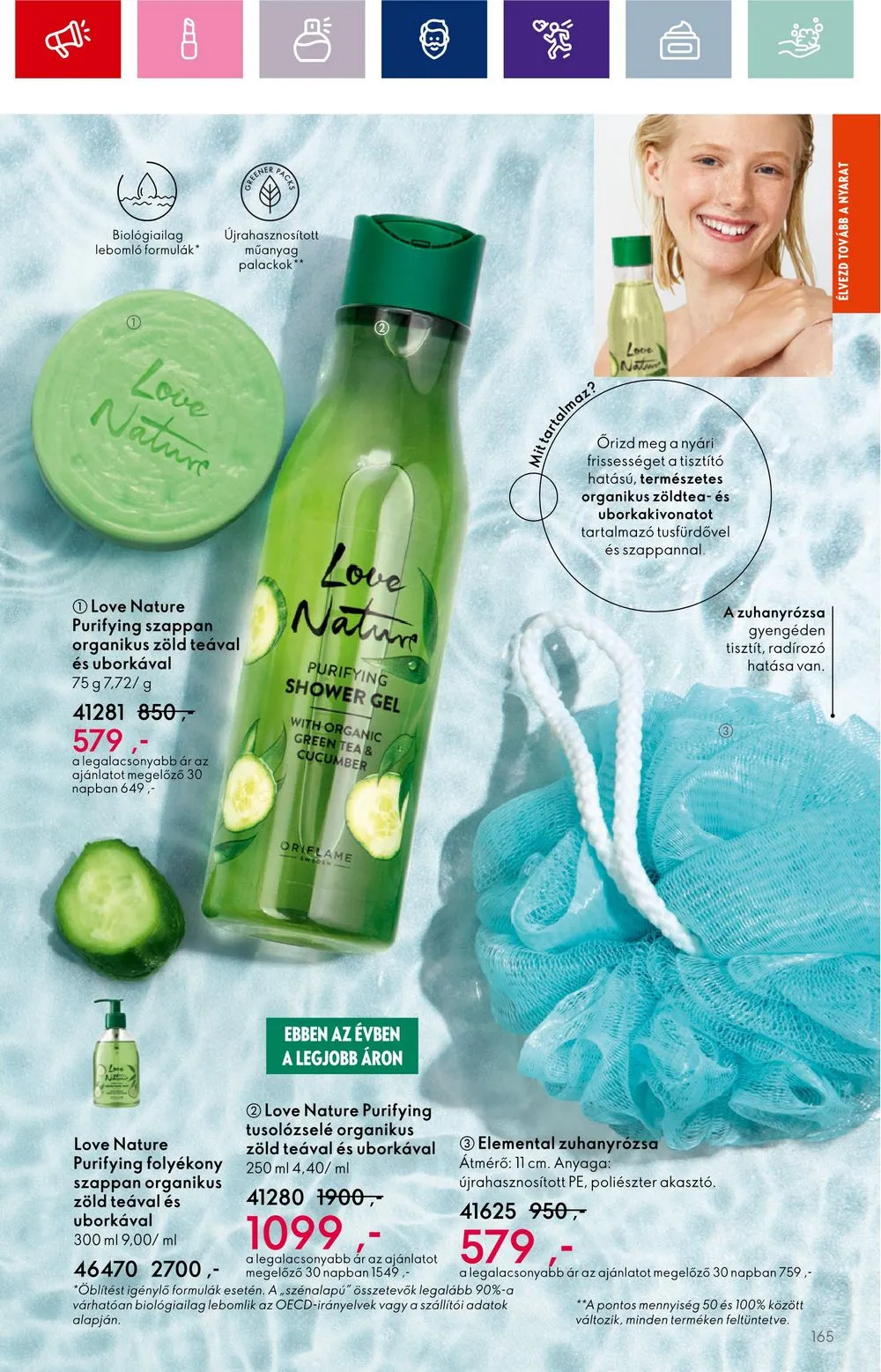 Oriflame akciós újság 08.30–09.19 – 165. oldal