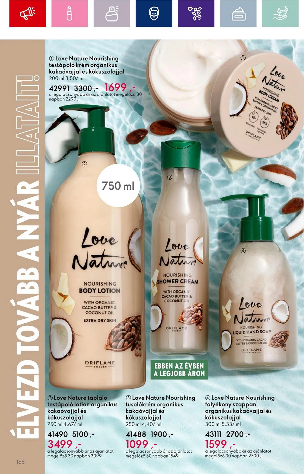 Oriflame akciós újság 08.30–09.19 – 166. oldal