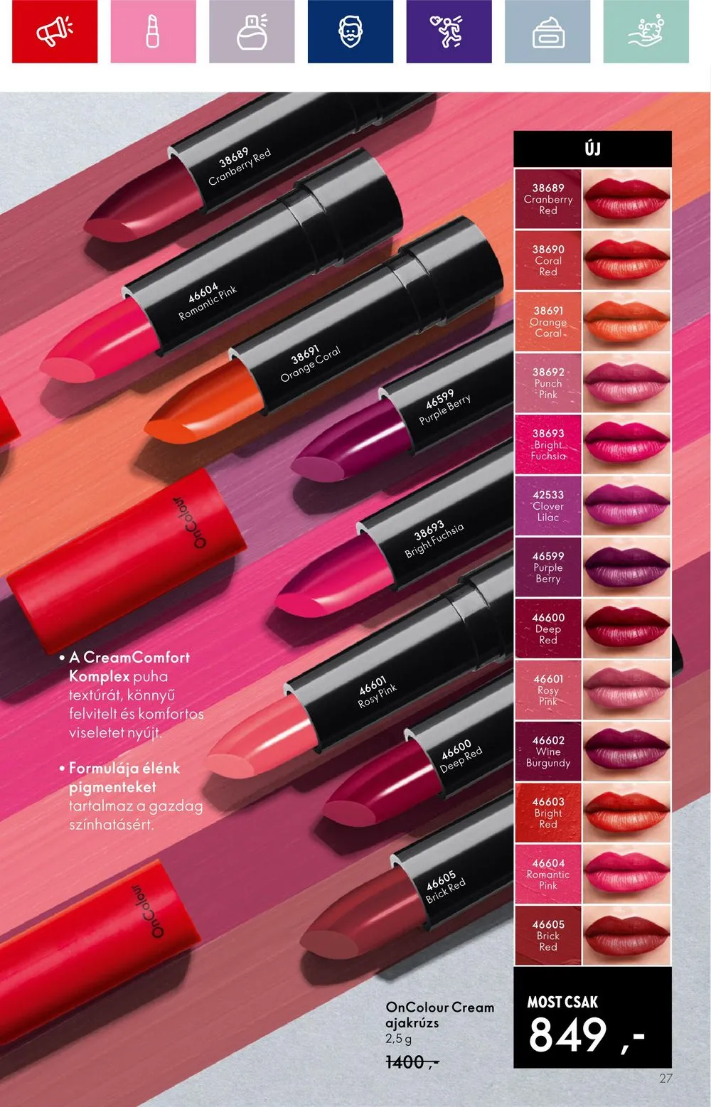 Oriflame akciós újság 08.30–09.19 – 27. oldal