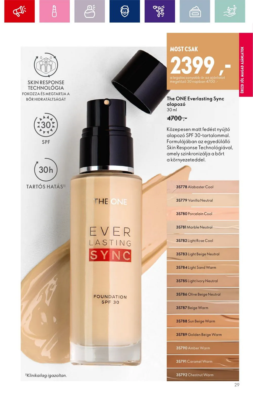 Oriflame akciós újság 08.30–09.19 – 29. oldal