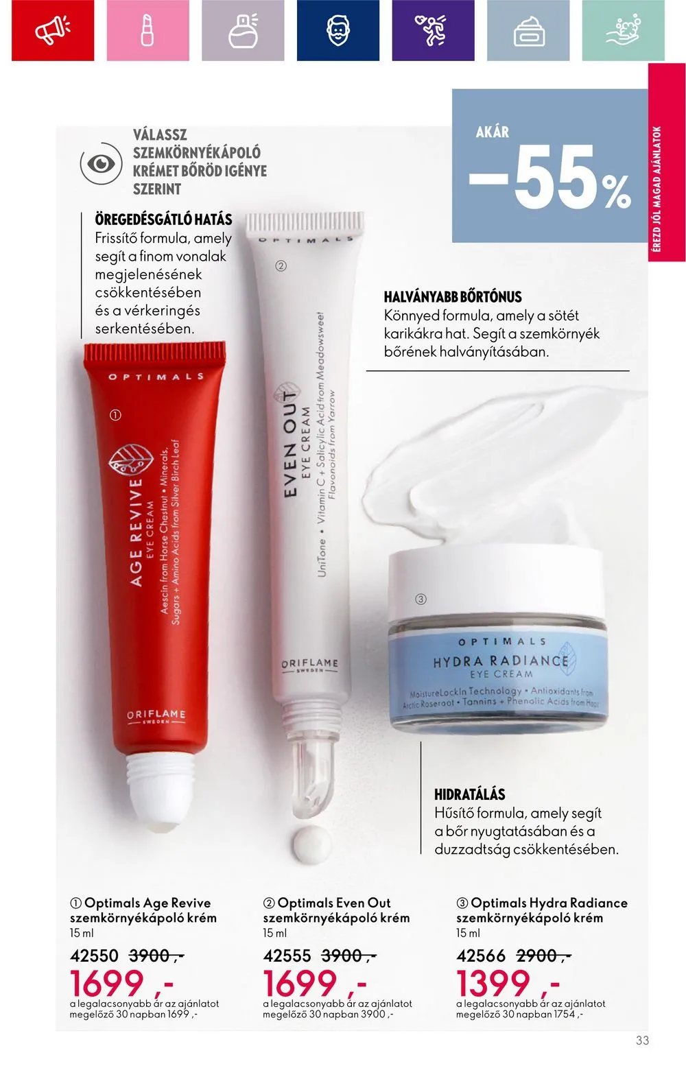 Oriflame akciós újság 08.30–09.19 – 33. oldal