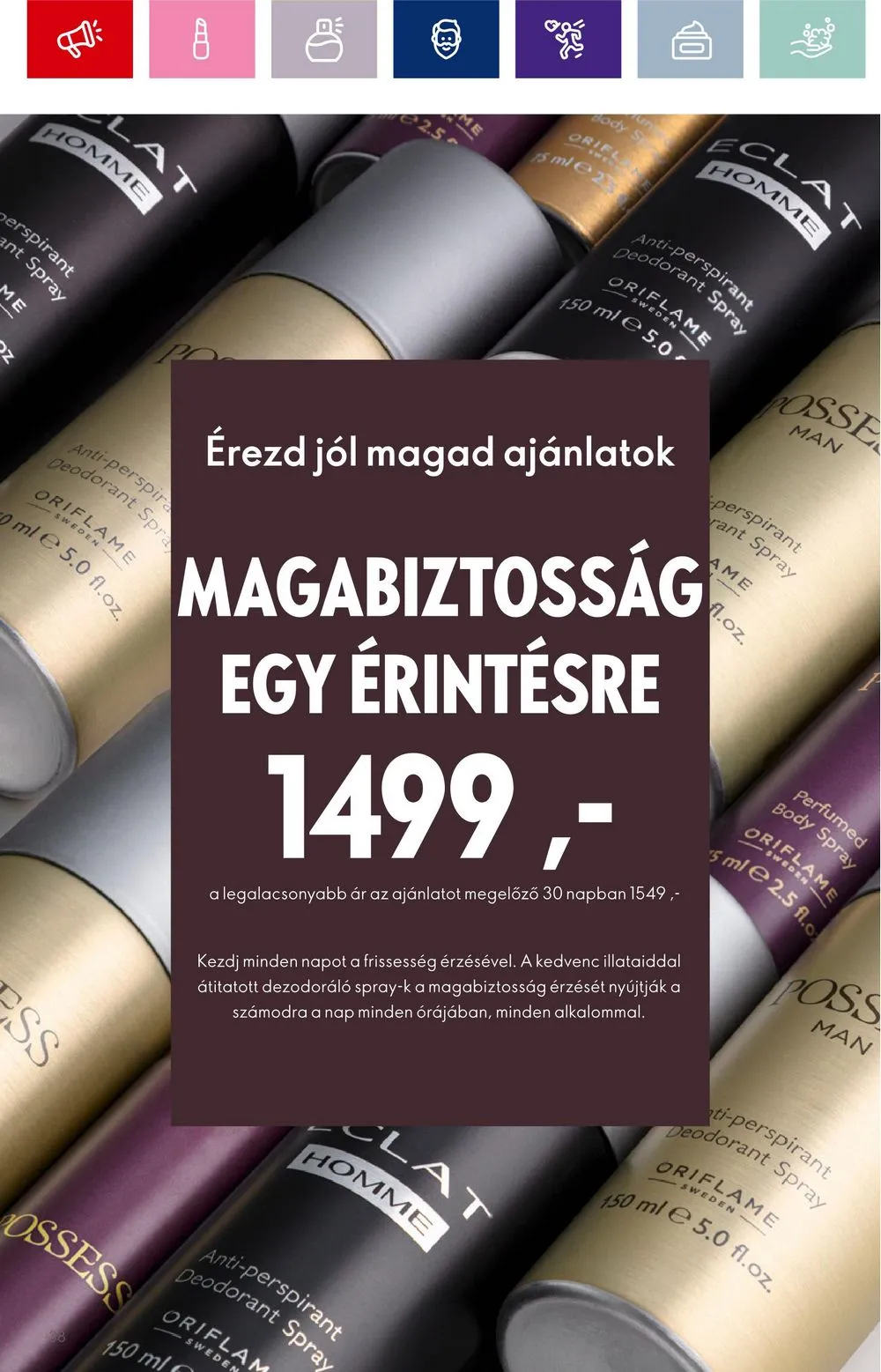 Oriflame akciós újság 08.30–09.19 – 38. oldal