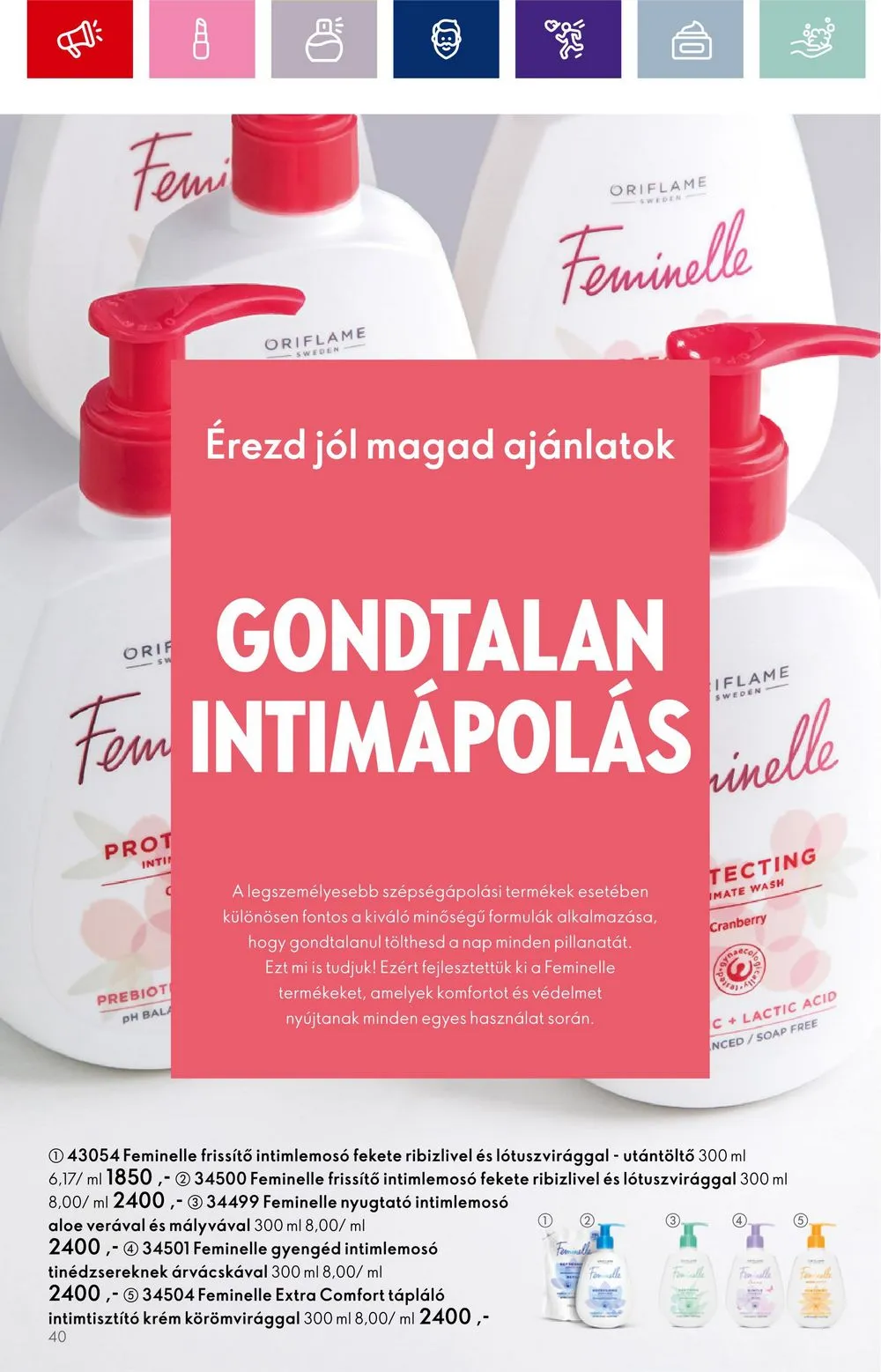 Oriflame akciós újság 08.30–09.19 – 40. oldal