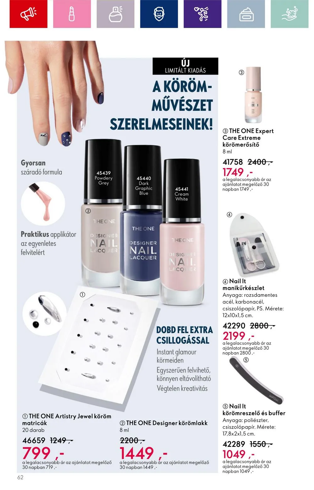 Oriflame akciós újság 08.30–09.19 – 62. oldal