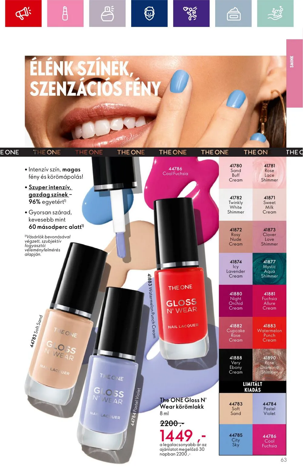 Oriflame akciós újság 08.30–09.19 – 63. oldal