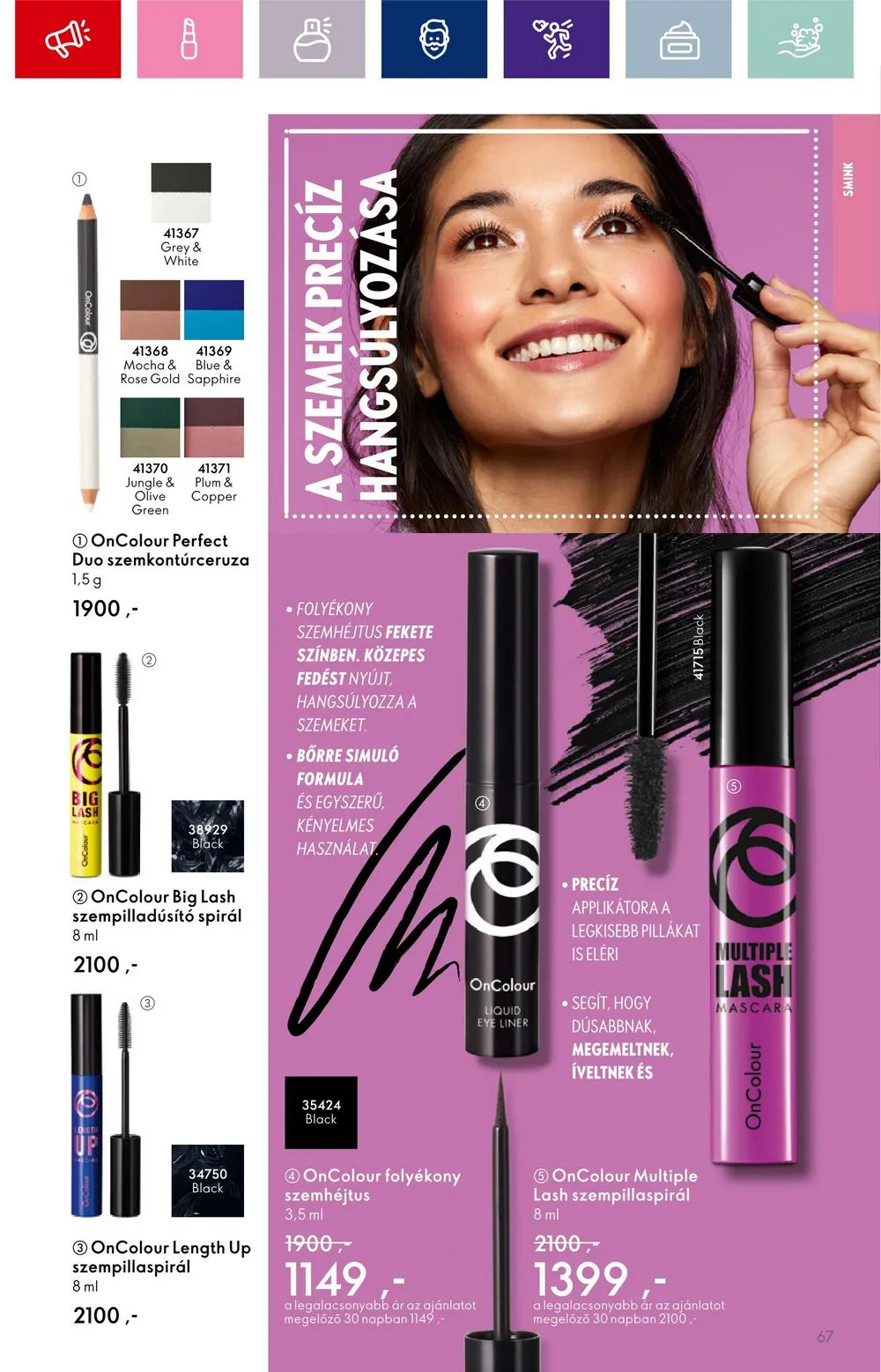 Oriflame akciós újság 08.30–09.19 – 67. oldal