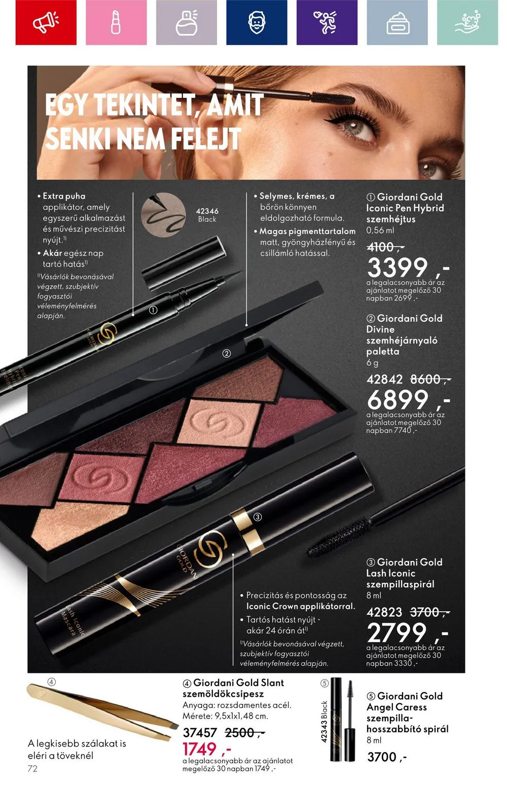 Oriflame akciós újság 08.30–09.19 – 72. oldal