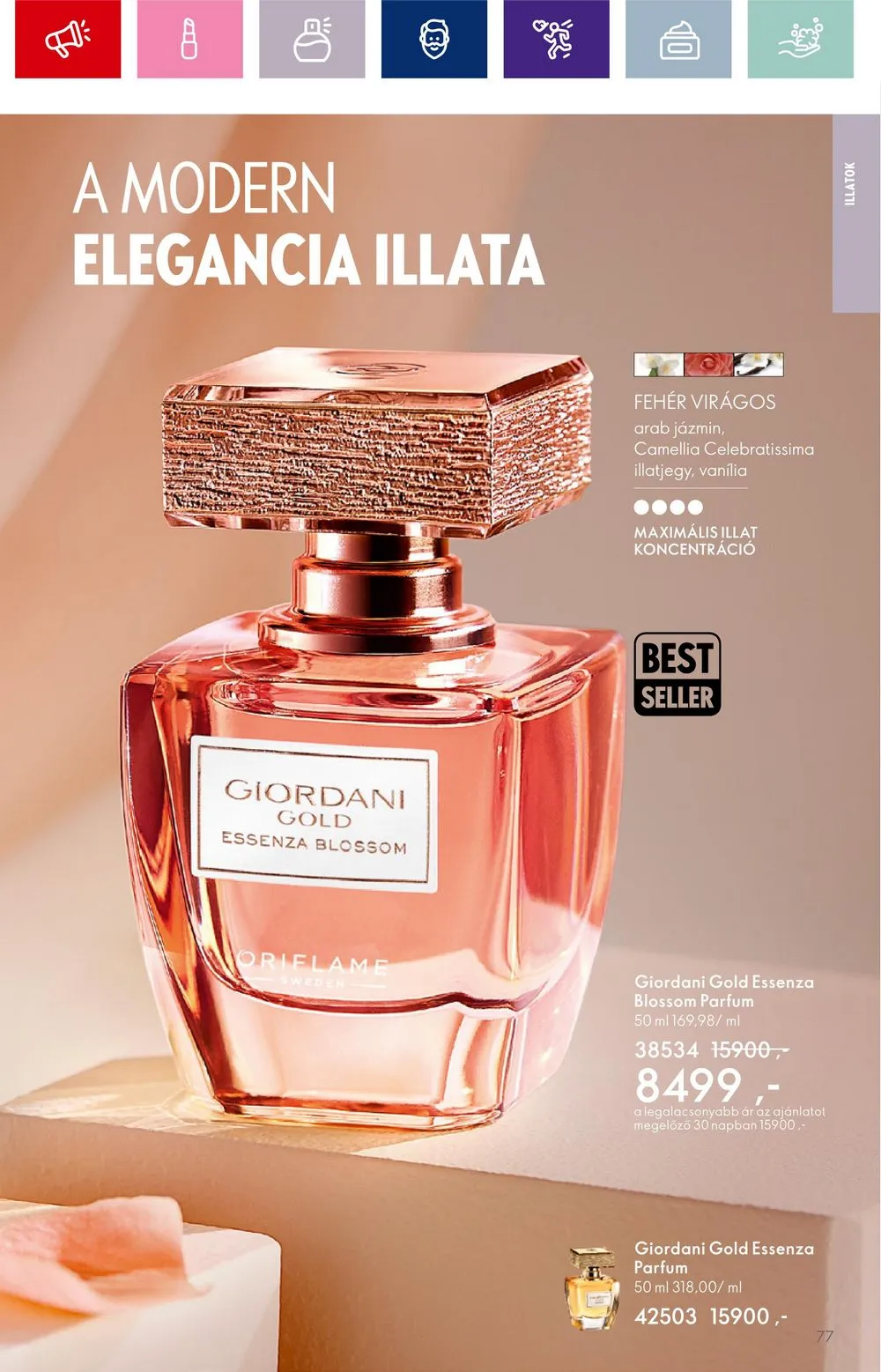 Oriflame akciós újság 08.30–09.19 – 77. oldal