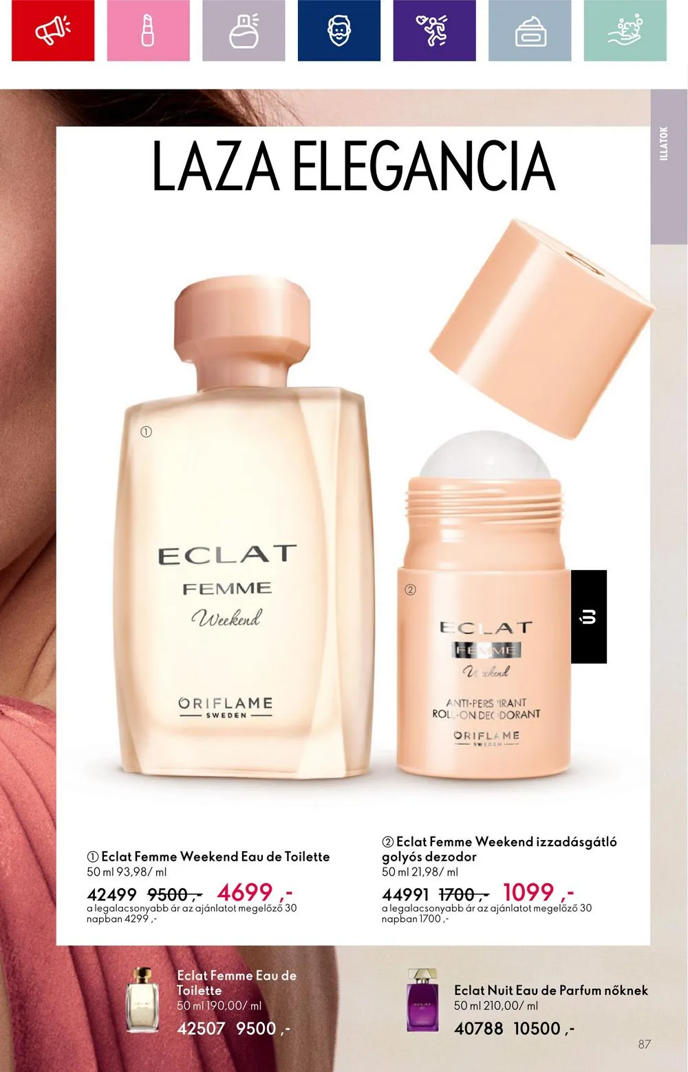 Oriflame akciós újság 08.30–09.19 – 87. oldal