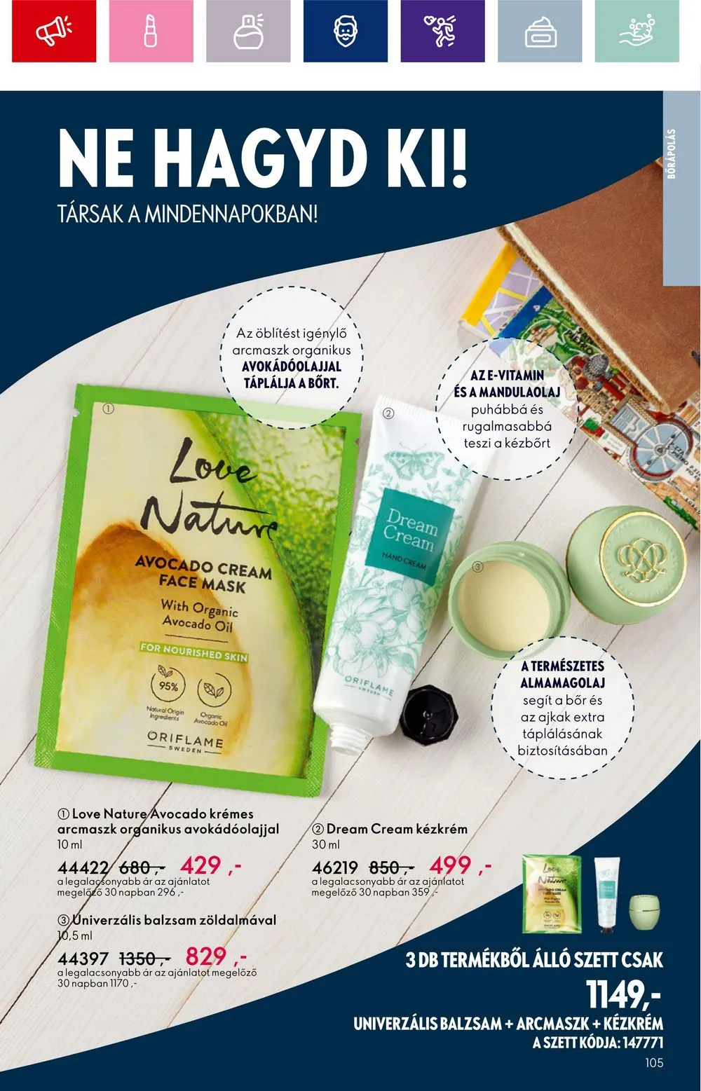 Oriflame akciós újság 09.20–10.10 – 105. oldal
