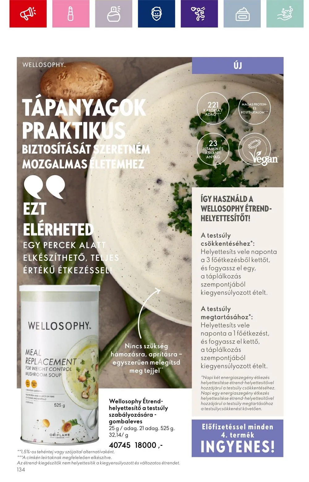 Oriflame akciós újság 09.20–10.10 – 134. oldal