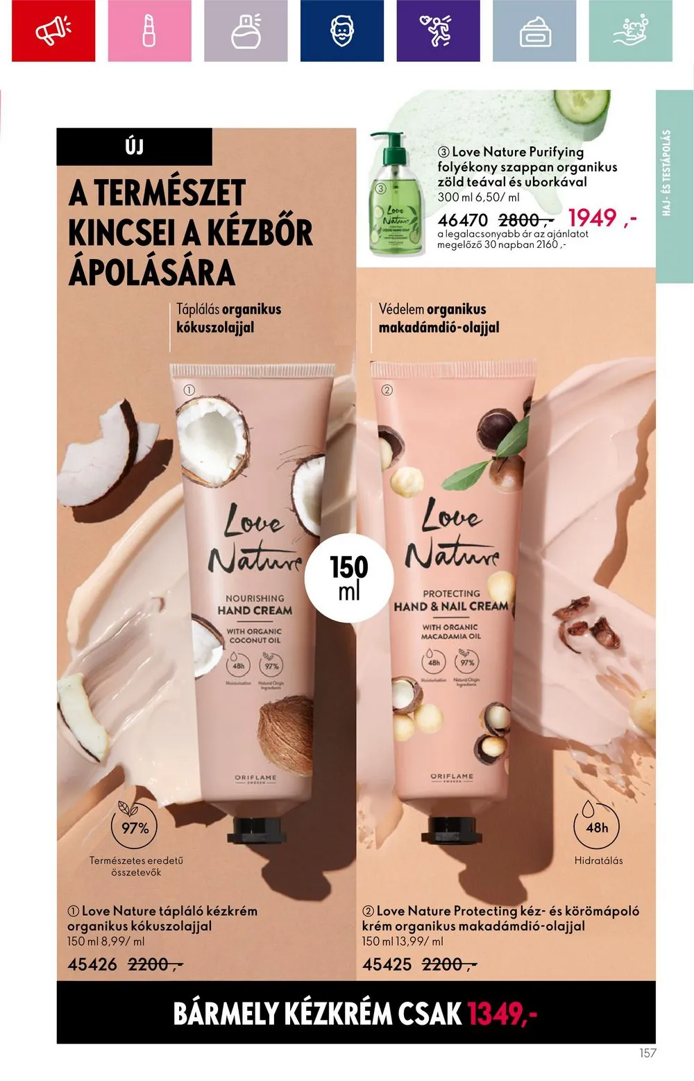 Oriflame akciós újság 09.20–10.10 – 157. oldal