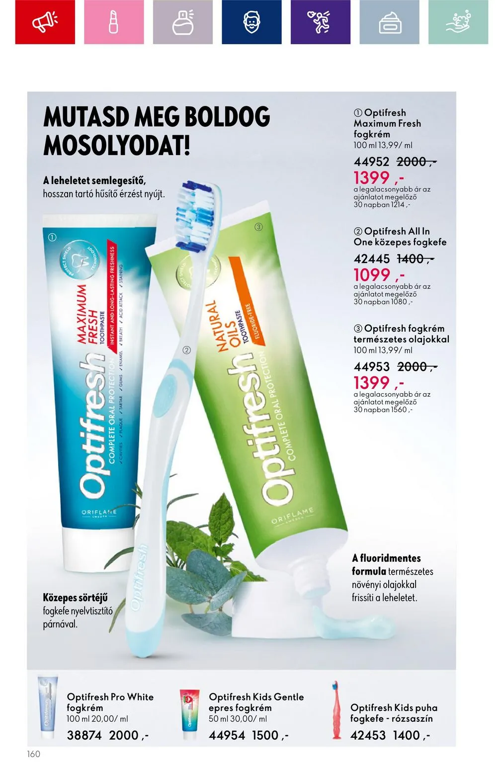 Oriflame akciós újság 09.20–10.10 – 160. oldal