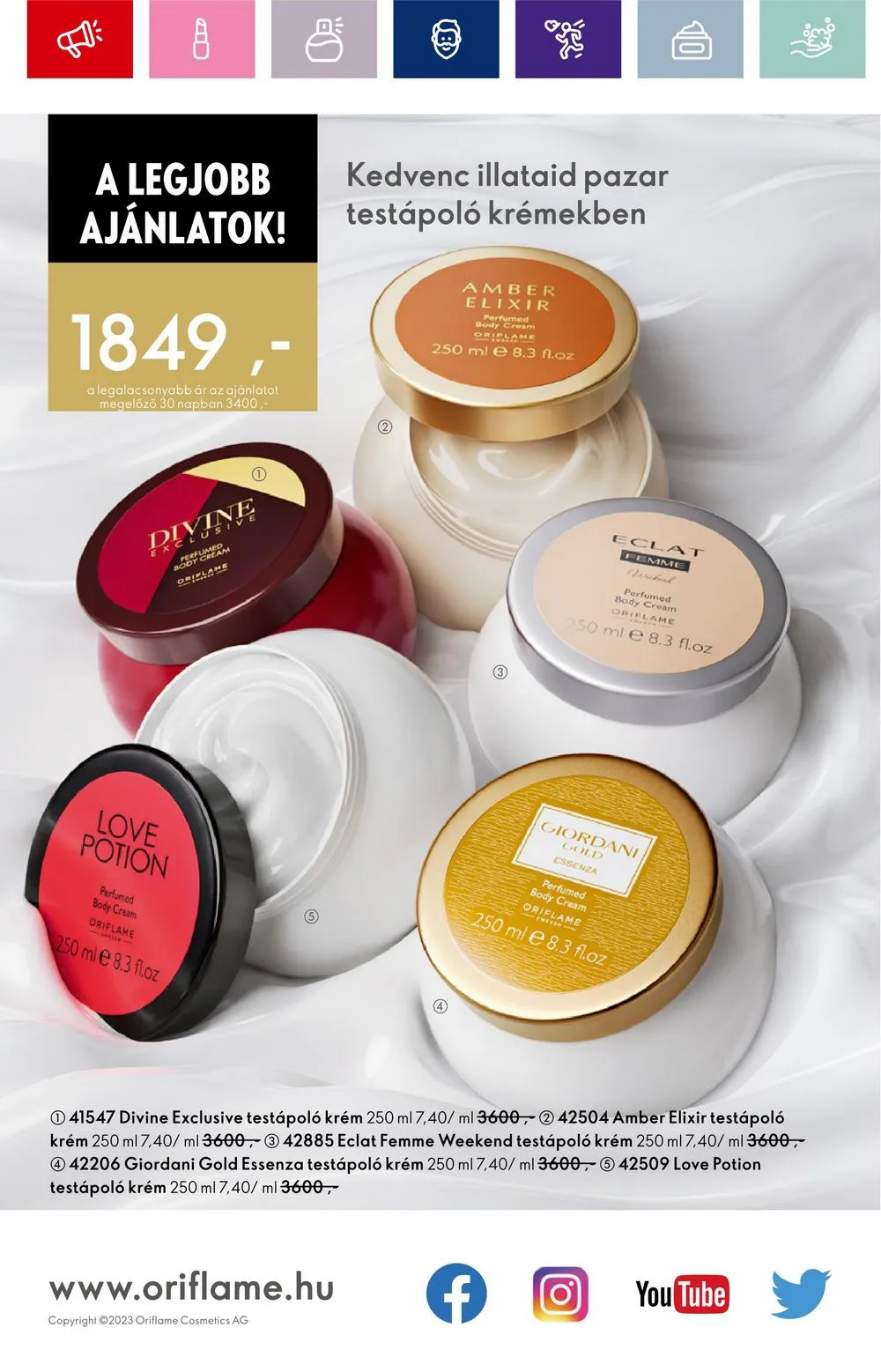 Oriflame akciós újság 09.20–10.10 – 170. oldal