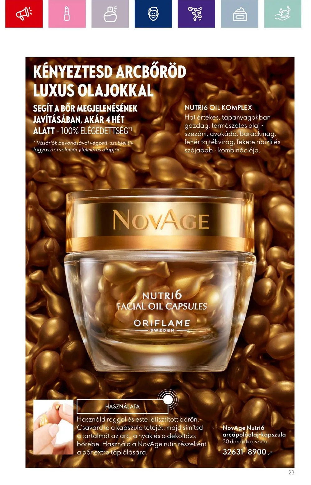 Oriflame akciós újság 09.20–10.10 – 23. oldal