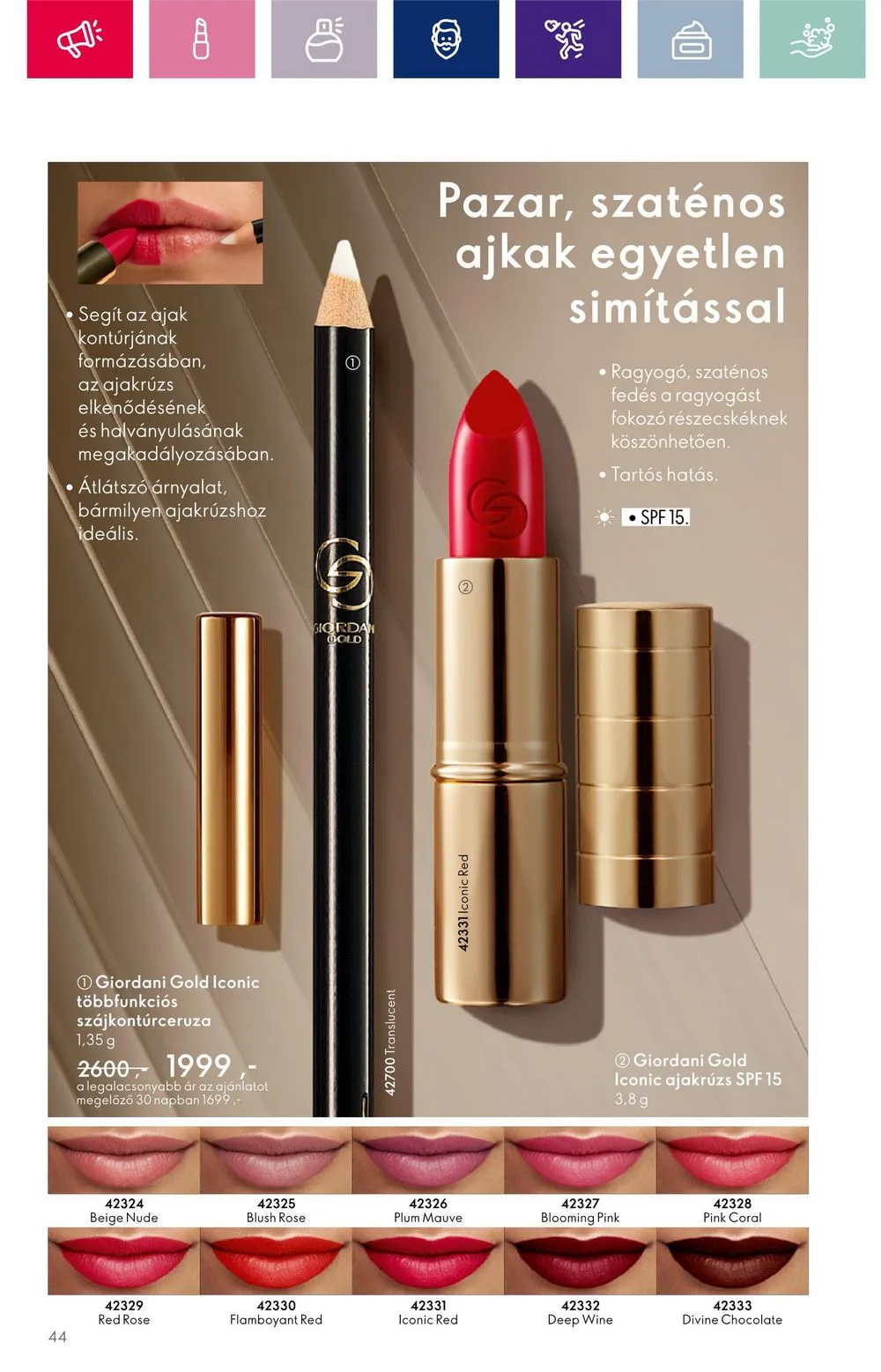 Oriflame akciós újság 10.11–10.30 – 44. oldal