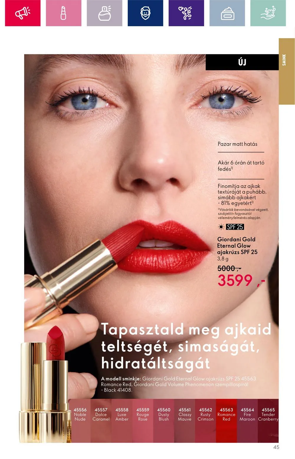 Oriflame akciós újság 10.11–10.30 – 45. oldal