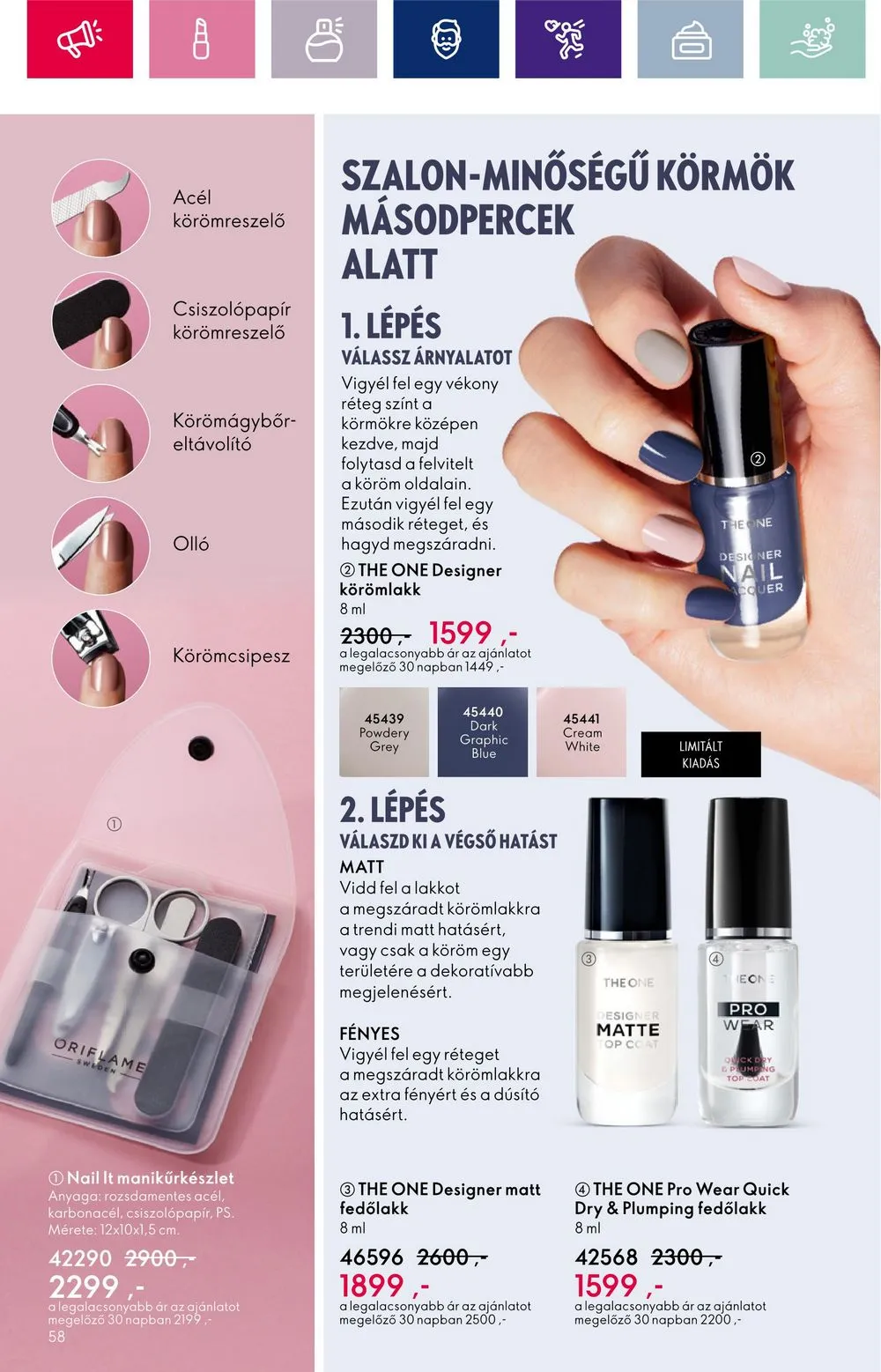 Oriflame akciós újság 10.11–10.30 – 58. oldal