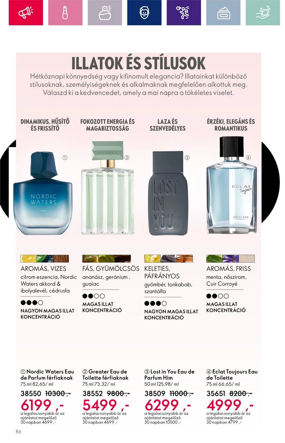 Oriflame akciós újság 10.11–10.30 – 86. oldal