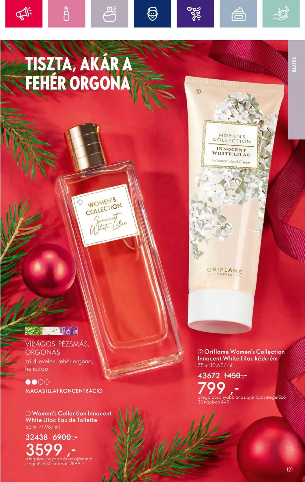 Oriflame akciós újság 11.15–12.05 – 121. oldal