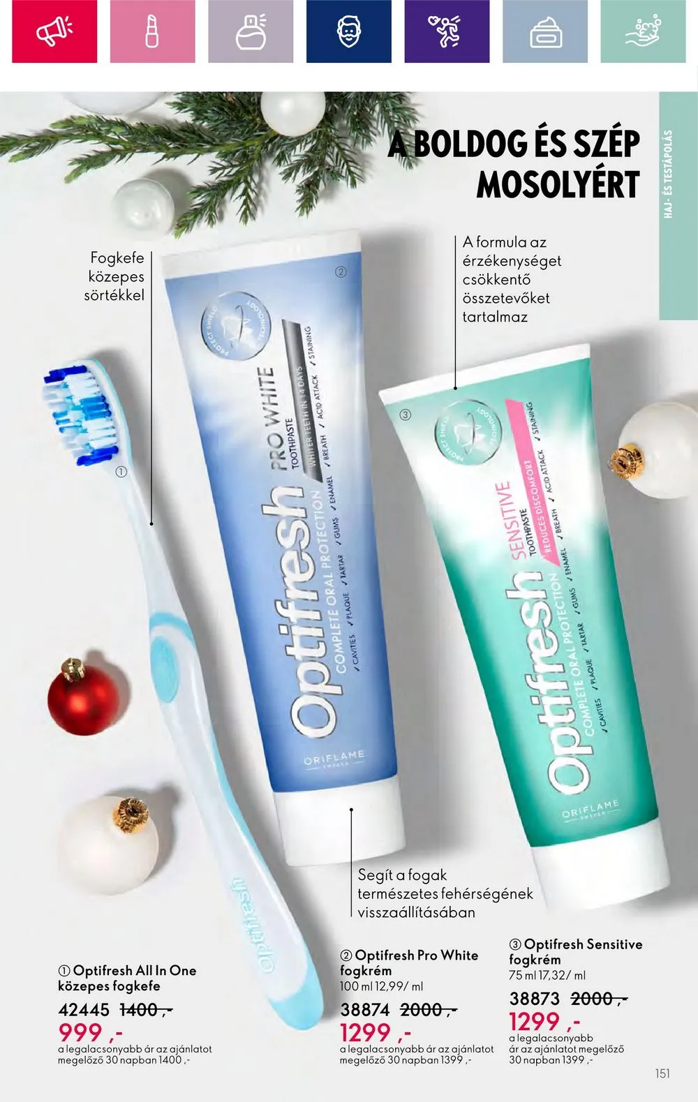 Oriflame akciós újság 11.15–12.05 – 151. oldal