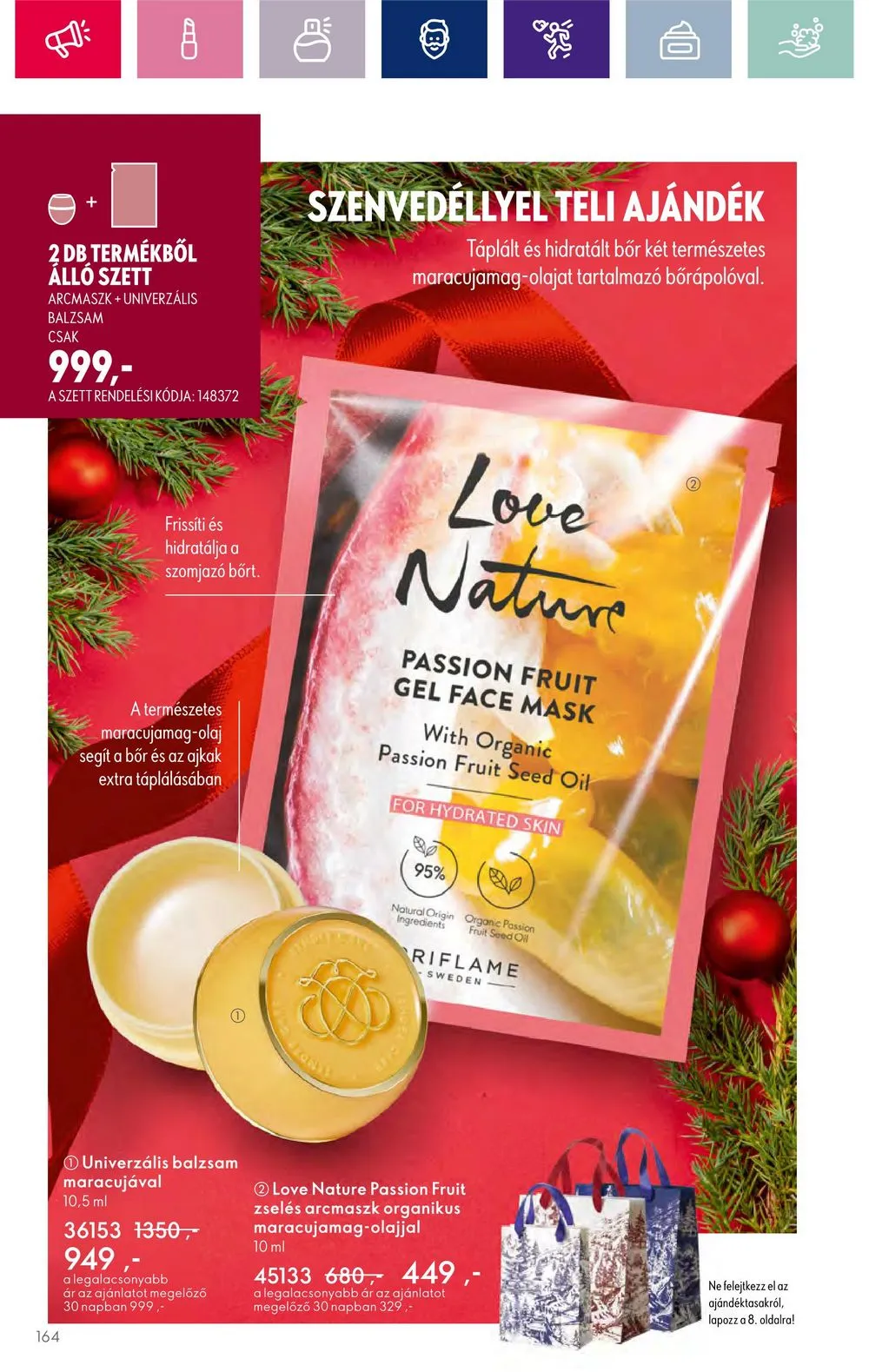 Oriflame akciós újság 11.15–12.05 – 164. oldal