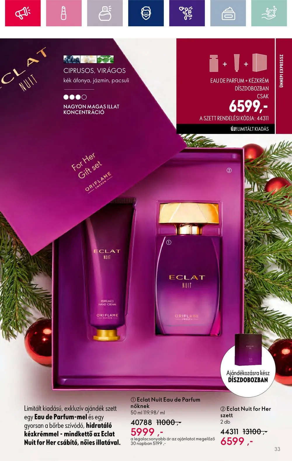 Oriflame akciós újság 11.15–12.05 – 33. oldal