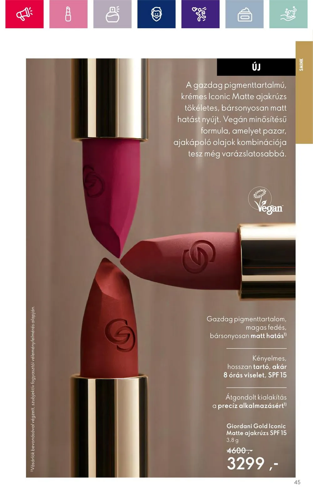 Oriflame akciós újság 11.15–12.05 – 45. oldal