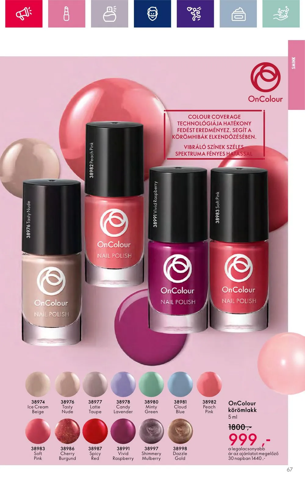 Oriflame akciós újság 11.15–12.05 – 67. oldal