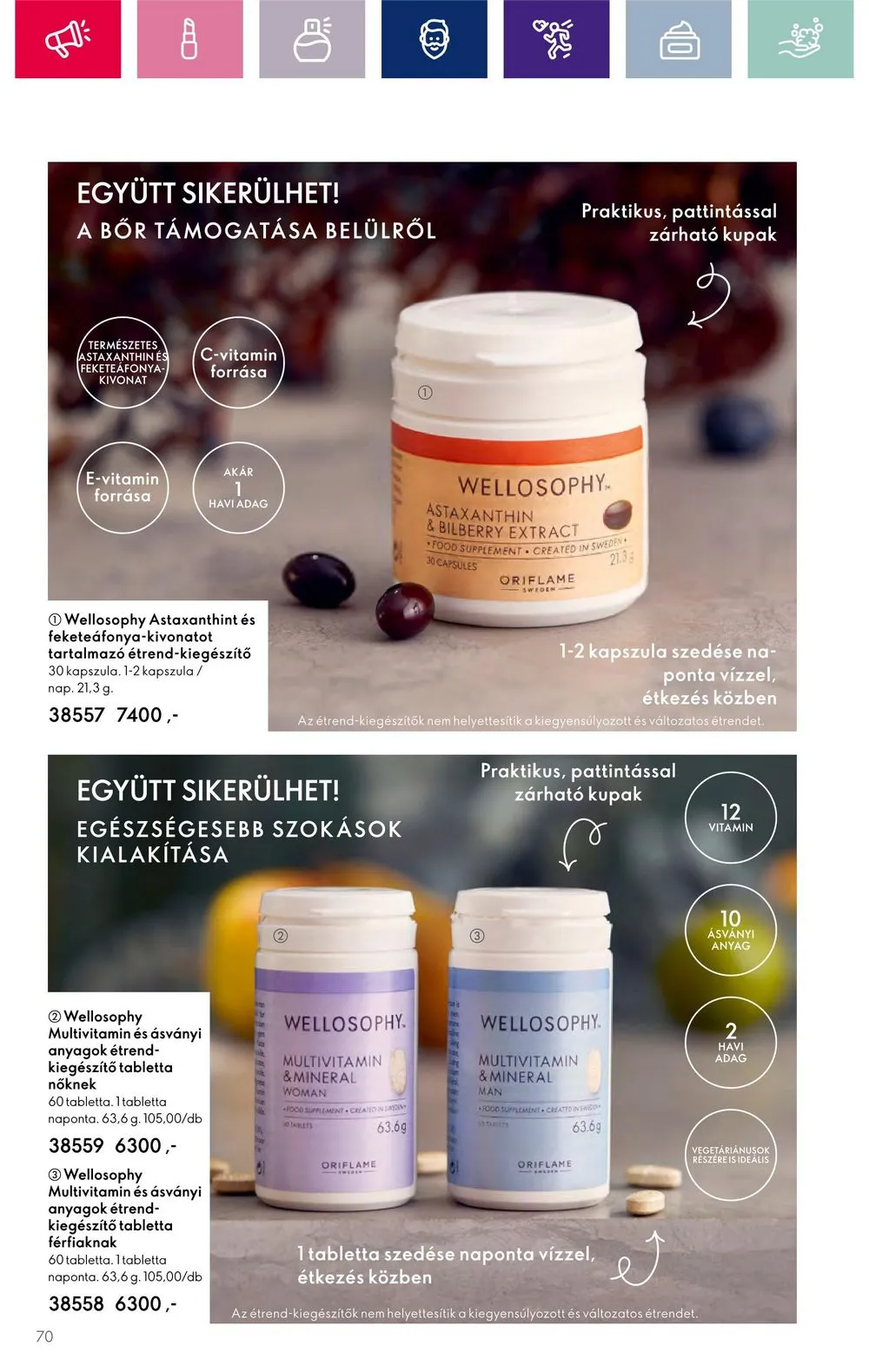 Oriflame akciós újság 11.15–12.05 – 70. oldal