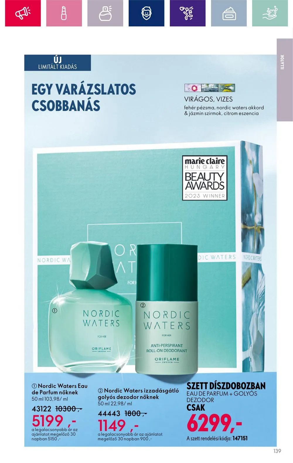 Oriflame akciós újság 12.06–12.27 – 139. oldal
