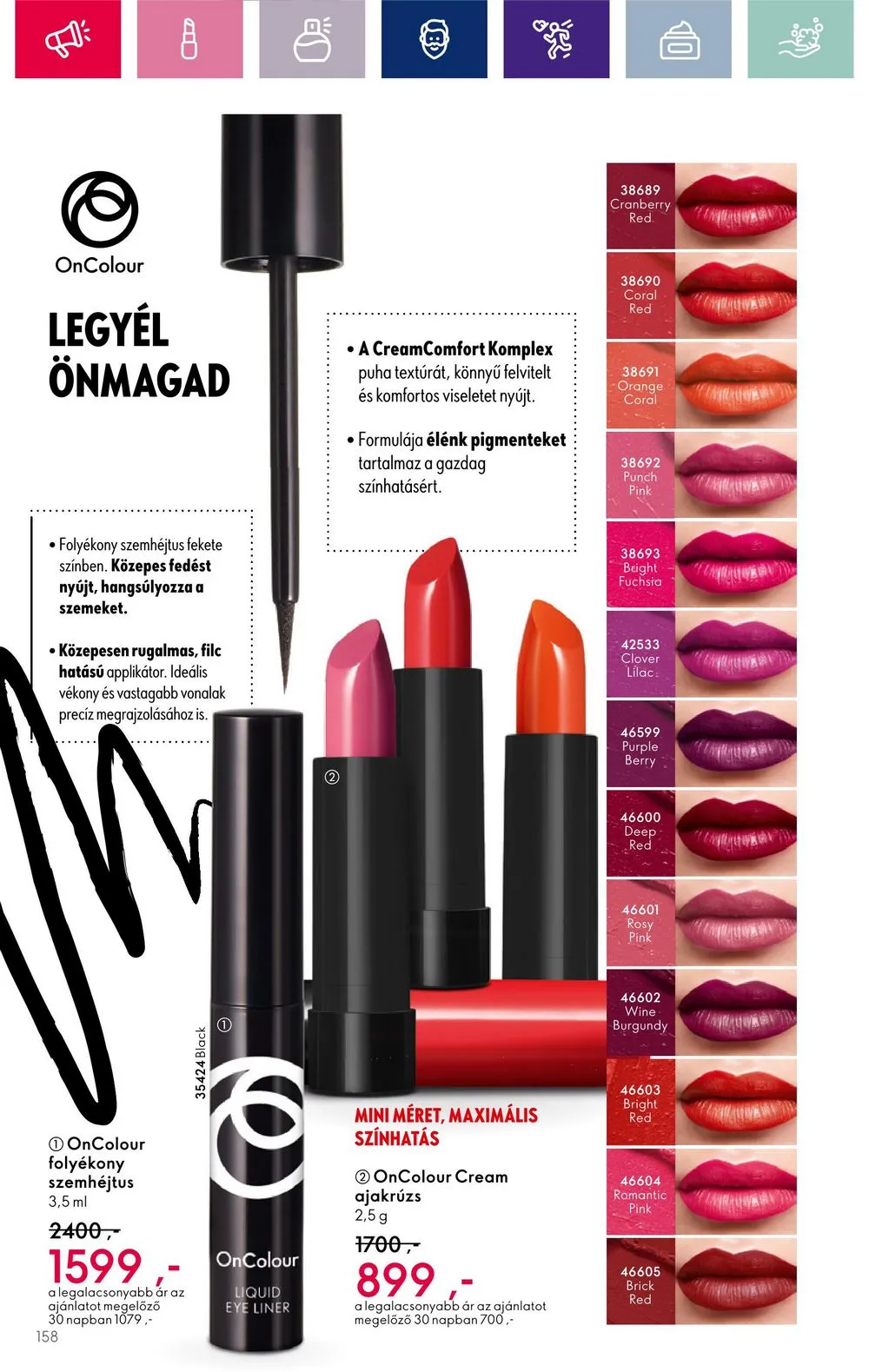 Oriflame akciós újság 12.06–12.27 – 158. oldal