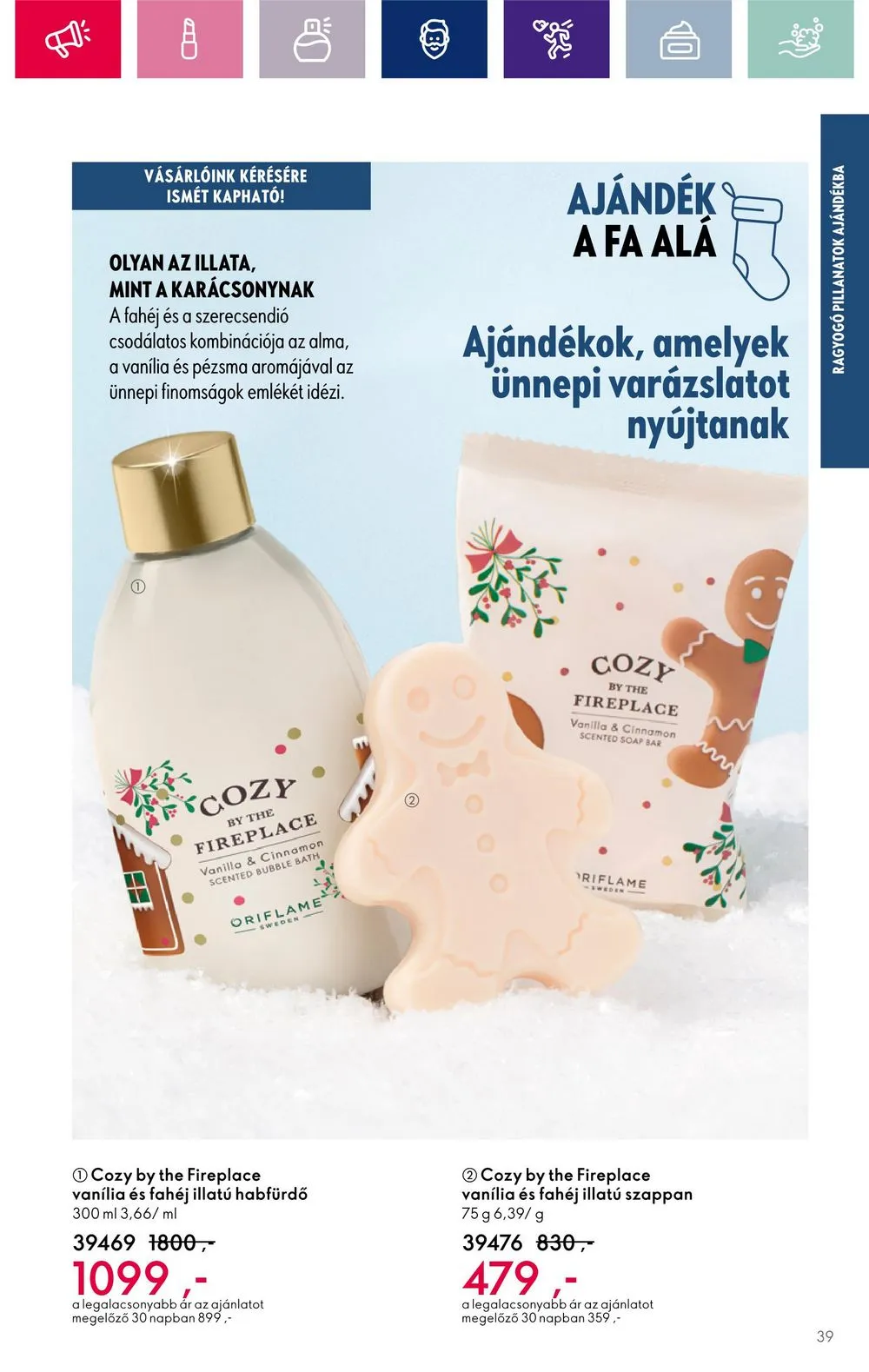 Oriflame akciós újság 12.06–12.27 – 39. oldal