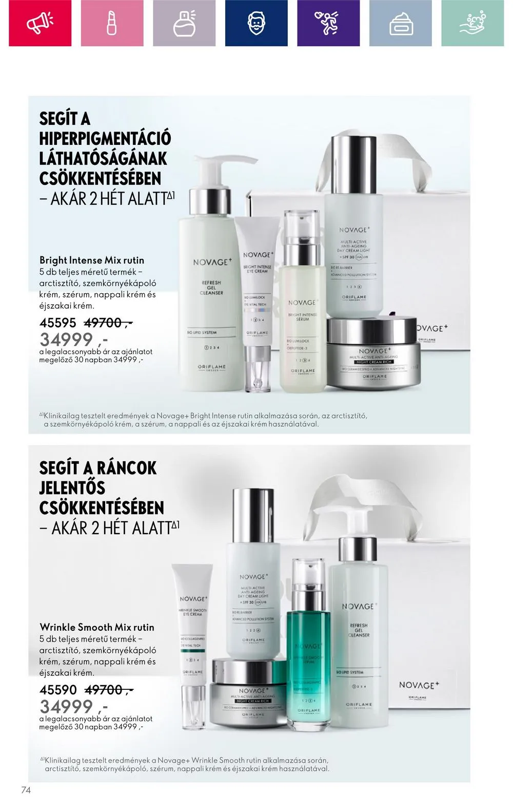 Oriflame akciós újság 12.06–12.27 – 74. oldal