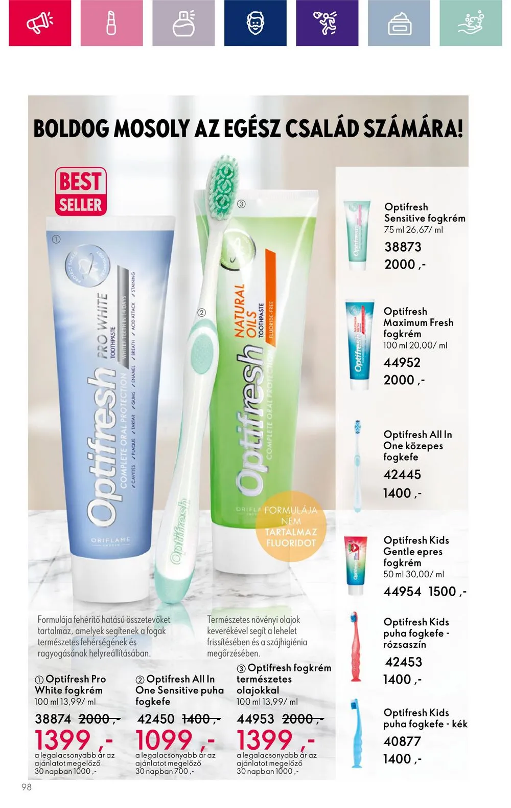 Oriflame akciós újság 12.06–12.27 – 98. oldal