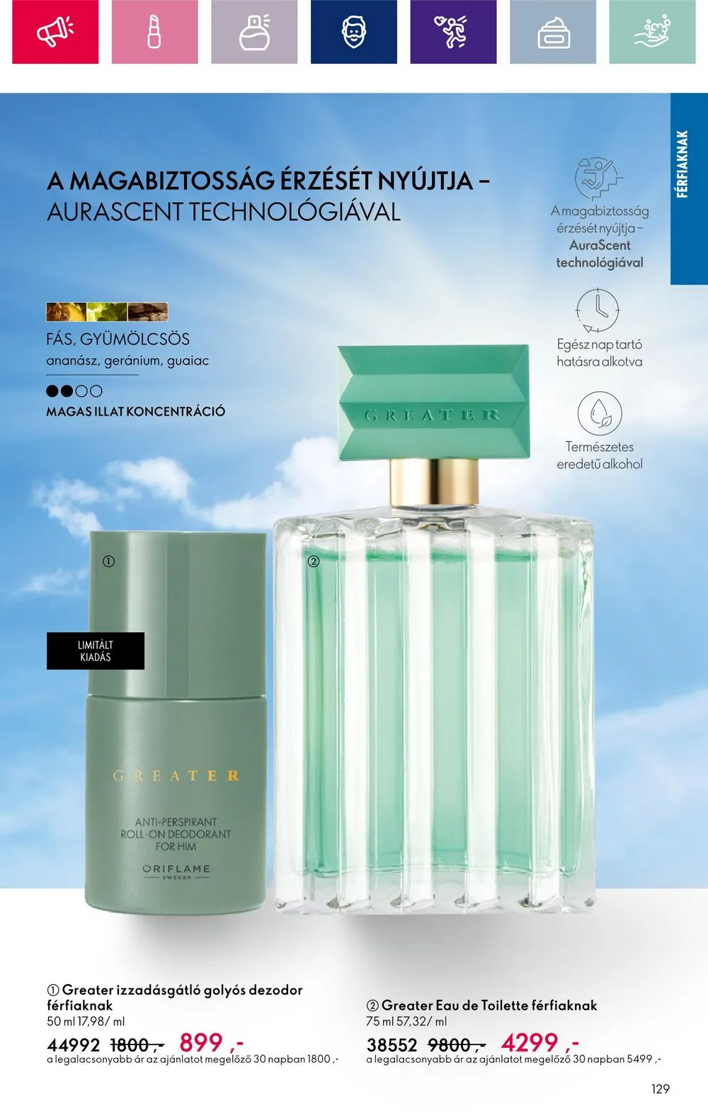 Oriflame akciós újság 12.28–01.22 – 129. oldal