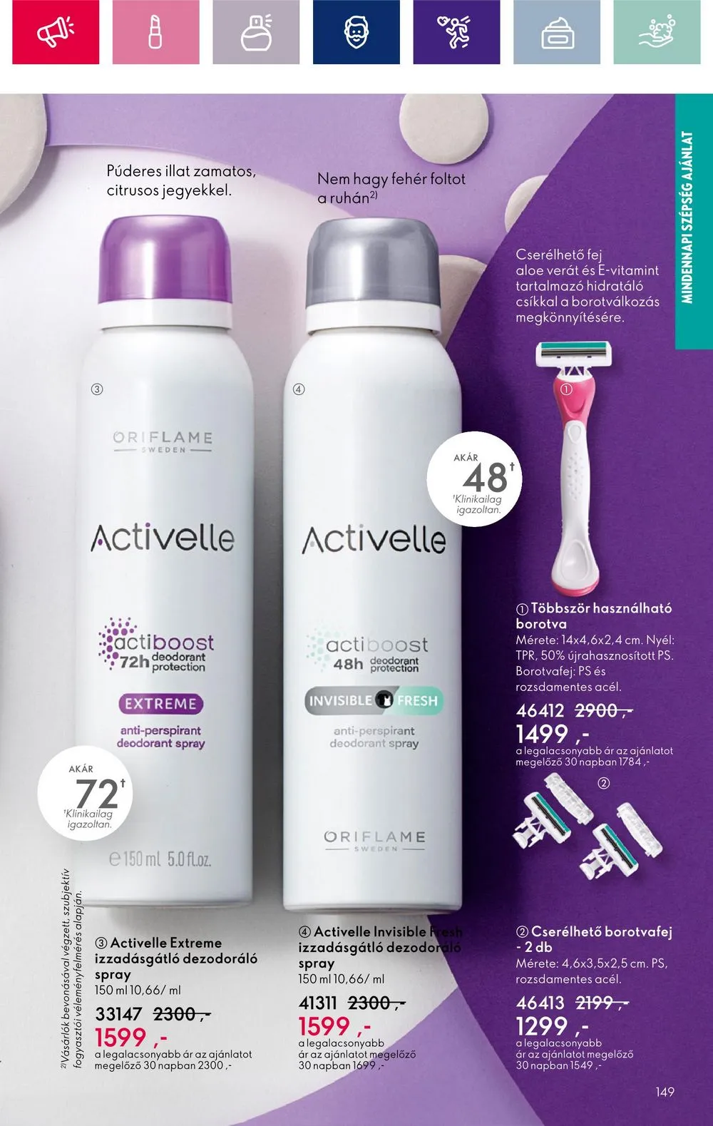 Oriflame akciós újság 12.28–01.22 – 149. oldal