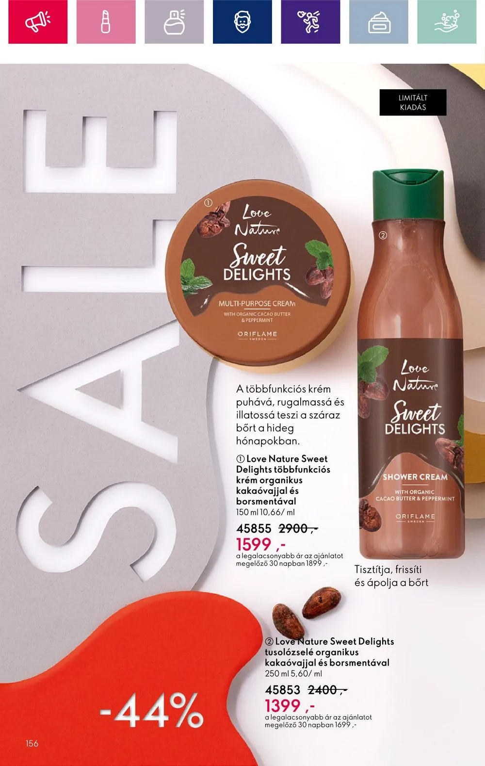 Oriflame akciós újság 12.28–01.22 – 156. oldal