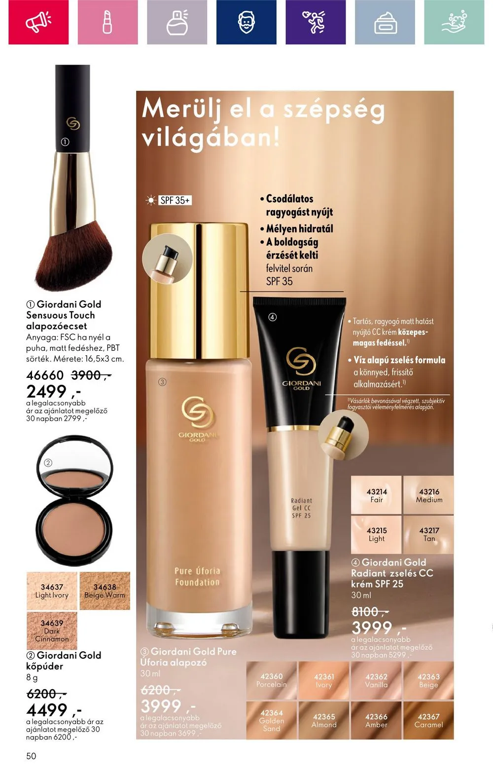Oriflame akciós újság 12.28–01.22 – 50. oldal