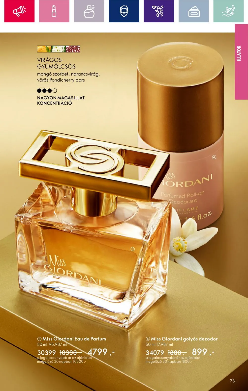 Oriflame akciós újság 12.28–01.22 – 73. oldal