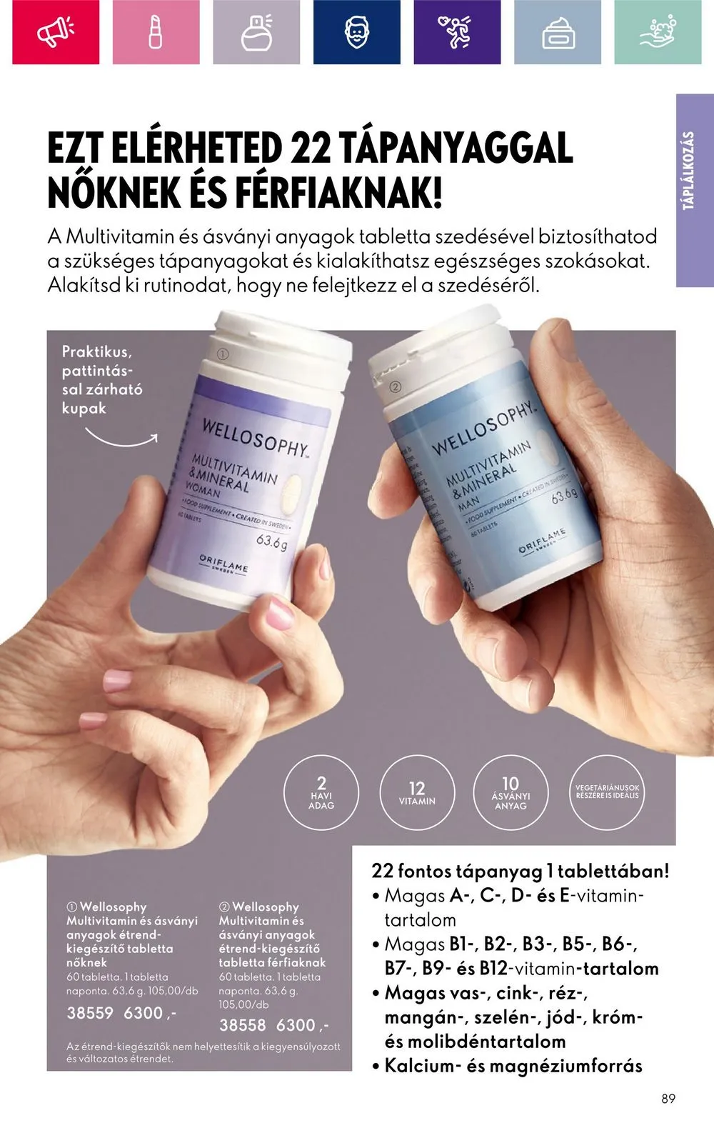 Oriflame akciós újság 12.28–01.22 – 89. oldal