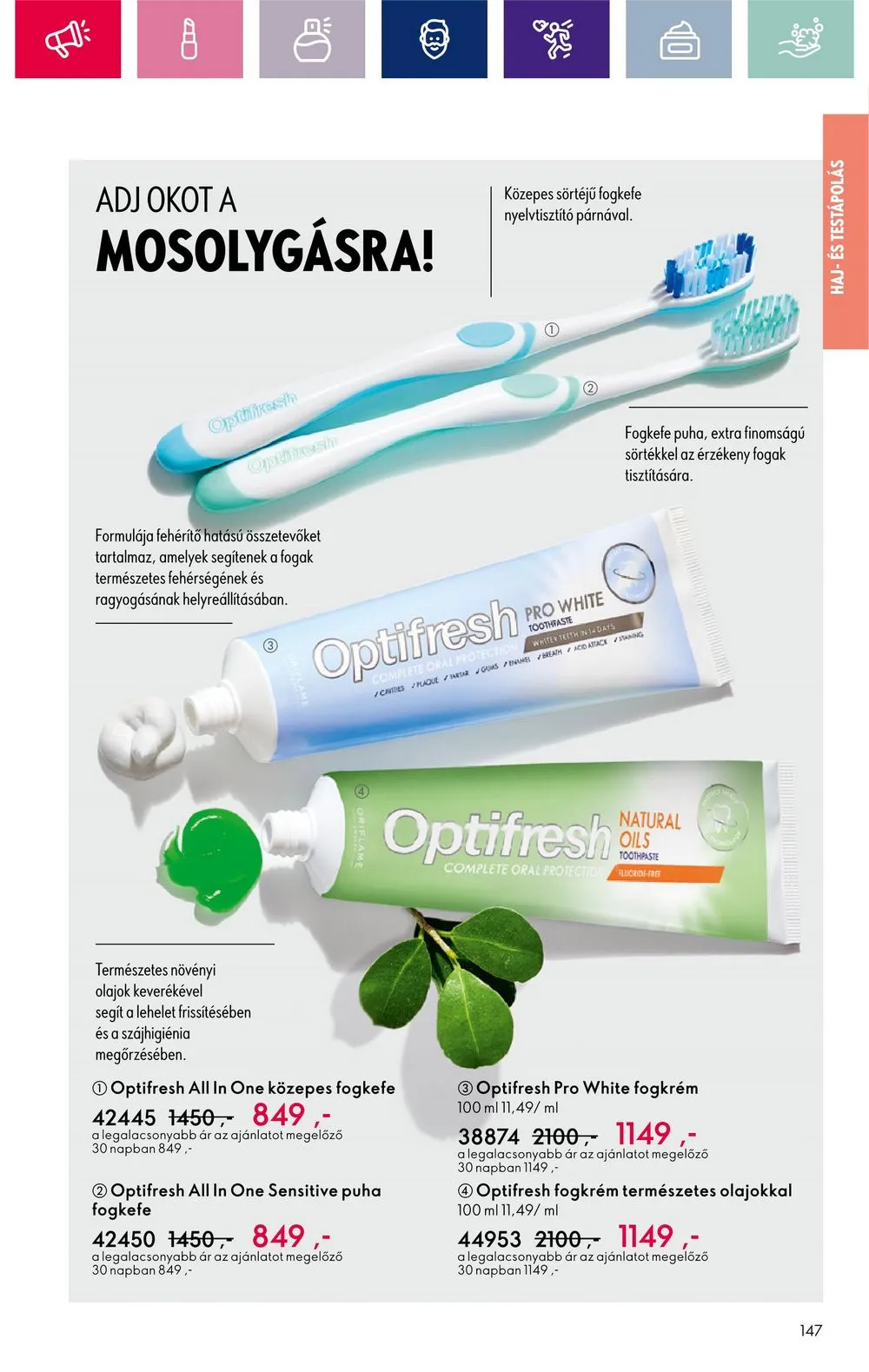 Oriflame akciós újság 03.05–03.25 – 147. oldal
