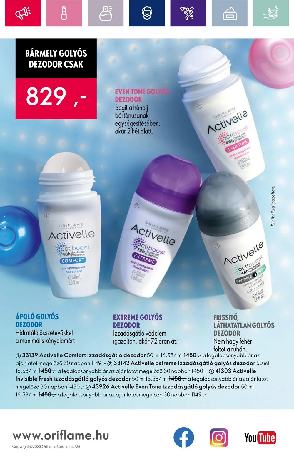 Oriflame akciós újság 03.05–03.25 – 168. oldal