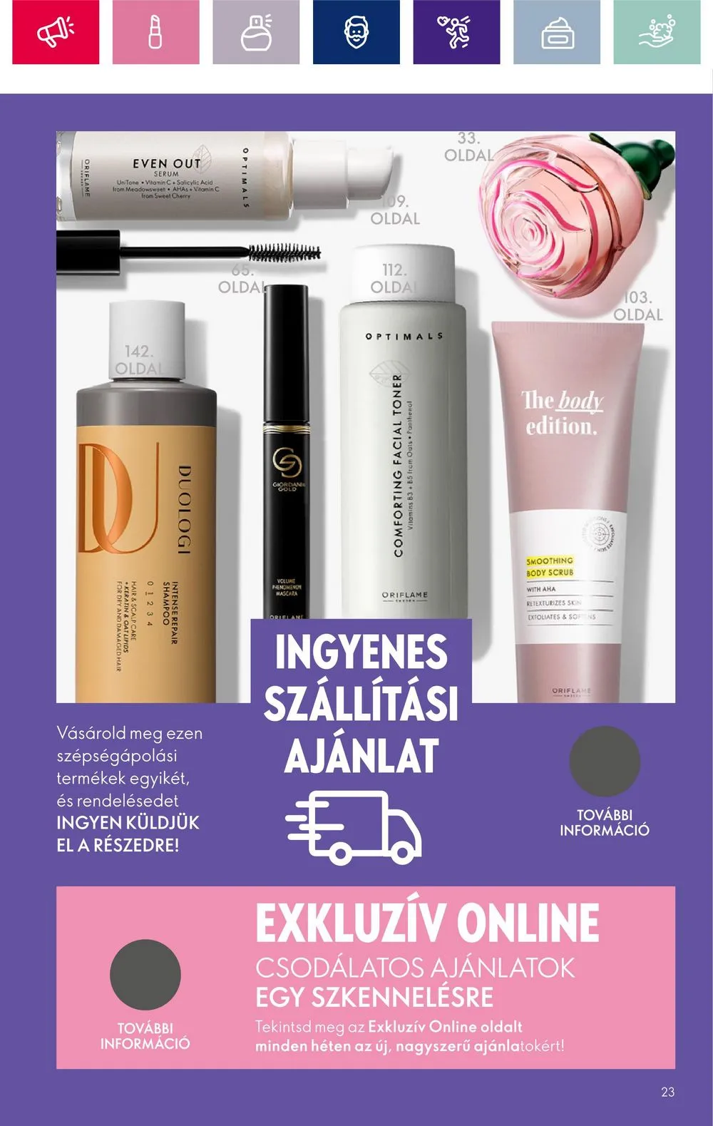 Oriflame akciós újság 03.05–03.25 – 23. oldal