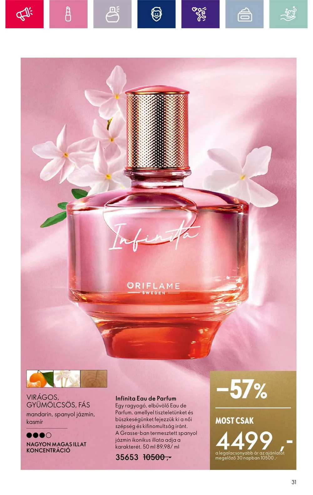 Oriflame akciós újság 03.05–03.25 – 31. oldal